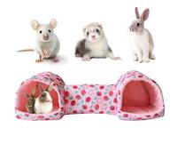 Genérico Hamster Tunnel, Anti-Slip Soft Small Animals Cage Accessories, Small Pet Tunnels and Tubes For Ferret Bunny Chinchillas Play Nest Rest Entertainment Enrichment
