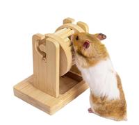 Genérico Hamster Wheel - Wooden Interactive Feeder Running Wheels