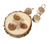 Generico Hamsters Foraging Toys - 3.54x1.18 Inches, Wooden Enrichment Puzzle, Lightweight | Comfortable Bunny Chew Toy, Guinea Pig For Chinchillas, Gerbils, Dwarf Hamsters
