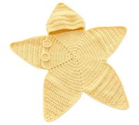Genérico Hand-Crocheted Starfish Onesie, Cozy Hooded Star Dress for Photos, Warm Skin Friendly Winter Outfits for Congratulations Gifts