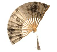 Genérico Hand Fan, Clacking Fan, 8.27x0.98 Inches Size, Lightweight Elegant Vintage Foldable Handheld Cooling Tool, Travel Accessory for Wedding, Carnival, Festival, Outdoor, Concert and Summer