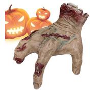 Genérico Hand Halloween Prop, Bloody Body Parts Decoration, Realistic Fake Severed Hands, 18 x 12 x 15 cm Terror Prank for Haunted Houses, Scary Themed Events Halloween Festivities