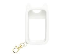 Genérico Hand Mist Holder - Cute Ears Silicone Backpack Decoration, Protective Mist Case With Keychain For Women Men Outdoor Trip Car Beach Park Workplace School Mall Public, Portable Hand Holder For