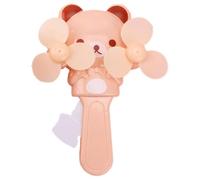 Genérico Hand-Operated, Cartoon Double Leaf Manual Press, Cute Handheld Fans Fans for Kids Outdoor Cooling Boys Girls