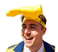 Genérico Hand Shaped Sun Hat, Adjustable Novelty Cap Headwear Funny Design UV Protection Summer Hat, Lightweight Wide Brim Sunshade for Women Men Kids Beach Travel Outdoor Party Festival Use