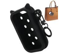 Generico Hand Wash Silicone Sleeve - Portable Tight Fit, Hand Wash Mist Holder Silicone Sleeve | 10.3x7.75x2.15cm For Women Girls Teens Girlfriend Travel Conmuting Dating School Backpack, Negro