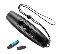 Genérico Hand Whistle - ABS 14x3.8x3.85cm | Multi-Purpose Adjustable 3-Level Loud Whistling Gadget | USB Rechargeable Outdoor Sports Safety Whistle with Lanyard and Light For Referee Teacher