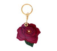 Genérico Handbag Charm - Floral Keyring, 2.56x2.6 Inches Aesthetic Rose Accessory with Compact Leather Craftsmanship, Backpack Ornament, Decorative Jewelry, Feminine Surprise for Purse Decor