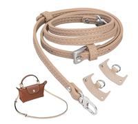 Generico Handbag Straps - PU Leather Adjustable Replacement, Shoulder Bag Straps With 2 Buckles | Mini Bag Accessories For Women Leather No-Drill Convertible Tote Strap, rosa, Fare riferimento alla