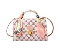 Generico Handbags For Women, Stylish Pattern Square Bag Purse, Trendy Shoulder PU Leather Shopping, Parties, rosa, riferimento alla descrizione