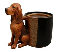 Genérico Handcrafted Canine Cup, Sculptured Beverage Holder, Thermal with Thickened Wall, Insulated Porcelain Liquid Container, Creative Pot with Detailed Finish, Desktop Drinkware for Milk and Cocoa