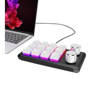 Genérico Handed Mechanical Keyboard, Portable Keypad, Ergonomic Equipment, Buttons for School Use, Compact Design, Ideal for Streamers, Gamers, Professionals