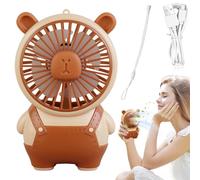 Genérico Handheld Fan, Electric USB Mini Cooling Device, Compact Quiet Portable Air Blower with USB Interface, Personal Breeze Tool for Camping, Hiking, Picnic, Home, Workplace, School Use