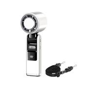 Genérico Handheld Fan, Portable Fan, 199-Speed Digital Display, Built-In Night Light and Flashlight, Ice Compress Personal Cooling Device, for Outdoor Travel Picnic Use, /7.2x2.36 inches