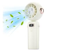 Genérico Handheld Fan, Portable Mini Cooling Blower, Folding Ventilator Device, Ergonomic Rechargeable Design, Compact Ideal for Desk, Summer Travel, Camping, Beach, Car, and Baby Use