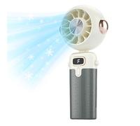 Genérico Handheld Fan, Portable Mini Cooling Blower, Folding Ventilator Device, Ergonomic Rechargeable Design, Compact Ideal for Desk, Summer Travel, Camping, Beach, Car, and Baby Use