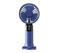 Genérico Handheld Fan - Rechargeable Digital Display 6-Speed Portable