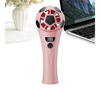 Genérico Handheld Fan - Soccer Shape Cooling Gadget, Personal Air Circulator with 5 Adjustable Speeds, USB Rechargeable Silent Motor, Ideal for Summer Camping School Workplace Outdoor Travel Trips