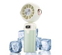 Genérico Handheld Fan, USB recargable Cooling Fan, portátil plegable ventilador dispositivo de 3,35 x 1,77 x 7,01 pulgadas, Silent Breeze Technology, ideal para viajar, exterior, coche, playa, mesa o