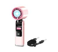 Genérico Handheld Fans, Digital Display Cooling Device, 7.2x2.36 inches, Ice Compress Hand Fan, 199 Speed Settings, Long-Lasting Battery, for Hiking, Picnic & Outdoor Sports