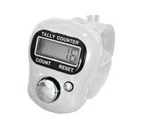 Genérico Handheld Finger Clicker - Electronic Tally Counter, LCD Display Ring | Portable Finger Counting Device, Digital Ticker for Goods Crochet Events Workouts Sports School Swimming Men Women Kids