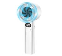 Genérico Handheld Mini Fan - 120 Speed Adjustable Rechargeable Portable Fan With Digital Display | USB Personal Cooling Fans For Travel Office School Outdoor Use