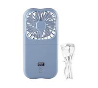 Genérico Handheld Rechargeable Fan with Phone Holder, Portable Foldable Mini Fan, ABS Personal Cooling for Shopping, Camping, Sports, Fishing, Travel, & Outdoor Activities, 2.5x8.0x16.2cm