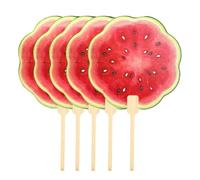 Genérico Handheld Round Fan - 6.7in Summer Hand Watermelon Print Fan | PP Watermelon Printing Photo Prop For Commuting Climbing Road Trip Men Women Youth Teens Adults
