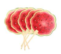 Genérico Handheld Round Fan | Watermelon Print Camping Photo Prop Fan