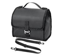 Genérico Handlebar Bag, Foldable Bike Pouch, Scooter Storage, Insulated Cycling Container, Hot Cold Holder for Beers Snacks Fruits Yogurt Drinks Travel Fitness Outdoor Adventure, Black