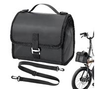Genérico Handlebar Bike Bag, Foldable 7L Hot Cold Food Holder, 8.86x5.91x12.6 Inches, Electric Scooter Cycling Storage Container for Beers, Snacks, Fruits, Yogurt, Travel, Fitness, Outdoor Ride