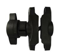 Genérico Handlebar Clamp Mount Base - Ball Clamp for Handlebar | Shock-Absorbing Heavy Duty Alloy Support for Smartphone, Action Camera, Cycling, Sport, Motorcycle, Bike, Outdoor Use