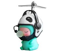 Genérico Handlebar Decoration - Decorative Motorbike Charm,Motorcycle Bicycle Handlebar Decoration Accessories, Car Ornaments with Helmets and Airscrew for Kids Adults