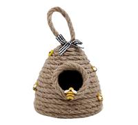Genérico Handmade Beehive Ornaments, Hand Woven Bee Hive Decor, Rustic Honey Bee Figurines, Straw Tabletop Accessories for Desktop, Shelves, Kitchen, Porch, Themed Party, Garden, Living Room