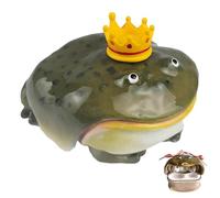 Genérico Handmade Frog Wireless Earphone Protector Case, Earbuds Case with Soft Anti-Scratch Protection, Creative Animals Design for Daily Use & Gift Ideas (Crown,for airpods Pro 3)