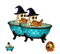 Genérico Handmade Ghost Bubble Bath Lamp, Ghost Bubble Bath Lamp, For Table, Shelf, Fireplace - Spooky Room Decor, Bubble Bath Lamps (A,2PCS)
