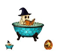 Genérico Handmade Ghost Bubble Bath Lamp, Ghost Bubble Bath Lamp, For Table, Shelf, Fireplace - Spooky Room Decor, Bubble Bath Lamps (A,1PCS)