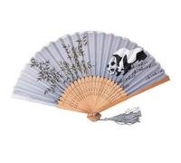 Genérico Handmade Hand Fan - Chinese Style Folding Handheld Fan, Elegant Decorative Cooling Accessory, Crafted Portable Breeze Tool | Wedding, Party, Gift, Wall Decoration Use