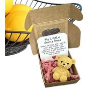Genérico Handmade Pocket Bear - 10cm Tiny Plush Doll, Uplifting Mini Animal for Daily Comfort, Gift for Men Women Kids Friends Lovers Adults, Heartwarming Portable Companion