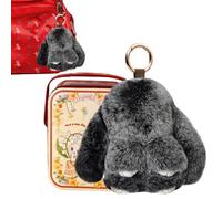 Genérico Handmade Soft Bunny Charms | Soft & Cute Bunny Keychains, Artificial Rabbit Handmade Charms, Bag Accessories For Women And Girls