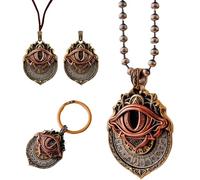 Genérico Handmade Tarot Vision Pendant, All-Seeing Eye Necklace Unisex, Mystic Divination Symbol Ornaments,Spiritual Guidance,Fate Insights,Smooth Rotation