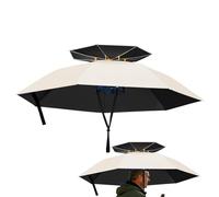 Genérico Hands Free Umbrella Hat Lightweight Adjustable Outdoor Sun Cover,