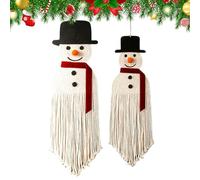 Genérico Handwoven Boho Tapestry - Christmas Wall Art for Decoration | Cotton Threads with Hanging Loop, Modern Macrame Style, Woven Tapestry for Bedroom Dorm Nursery Entryway Living Room Party