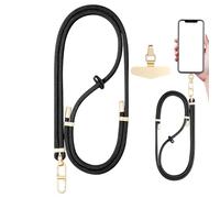 Genérico Handy-Lanyard, Telefon-Tether - Verstellbarer Handygurt Zum Umhängen mit Haltelaschen,Universelles Telefon-Lanyard-Telefonzubehör für Die meisten Smartphones