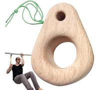Genérico Hangboard para Escalar: Agarre De Madera Natural, Construcción Emergente, Diseño De Sujeción De Múltiples Bordes, Forma De Entrenamiento Portátil, De Soporte De Estabilidad Montado | D