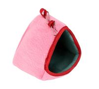 Genérico Hanging Cage Bed - Hamster Winter Nest | Portable Hook House with Play Functions, Plush Fabric Cage Bed with Balcony Style, Small Pet Sleeping Accessory, Pet Winter House for Home Use