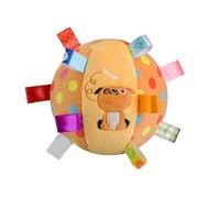 Genérico Hanging Dog Training Ball Toy - Squeaky Soft Cotton Stuffed, 16cm - Bells Built In Bungee Chew Toy For Puppy Interactive Play