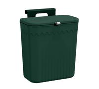 Genérico Hanging Trash Bin - 27cm Space-Saving Container | PP Material Wall-Mounted Garbage Bin With Lid, Sliding & Flipping Opening Waste Basket For Kitchen Cabinet Door Bathroom Bedroom Dormitory