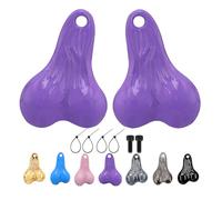 Genérico Hanging Truck Balls Nuts,Bumper Balls Bull Nuts Zinc Alloy Hanging Truck for 1/10 Universal RC Cars Realistic Durable Car Accessories (Titanium) (Purple)