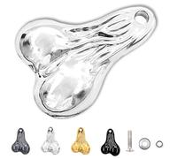 Genérico Hanging Truck Balls Nuts, Bumper Bull Zinc Alloy Hanging Truck Balls Nuts for 1/10, 1/8 Scale RC Trucks & Cars (Silver)